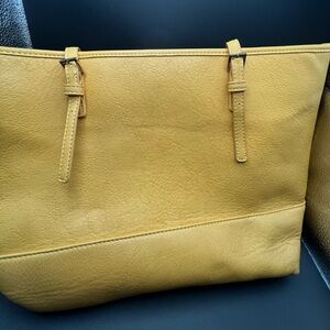 Urban Expressions Mustard Yellow Vegan Leather Handbag